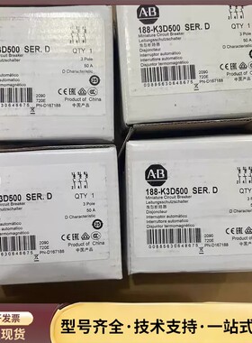 AB微型断路器188-K3D500 SER.D询价