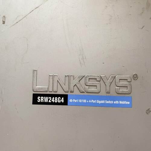 Linksys SRW248G4 48口交换机，48个百兆网
