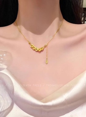 禾木Rich~五帝钱币钛钢项链
