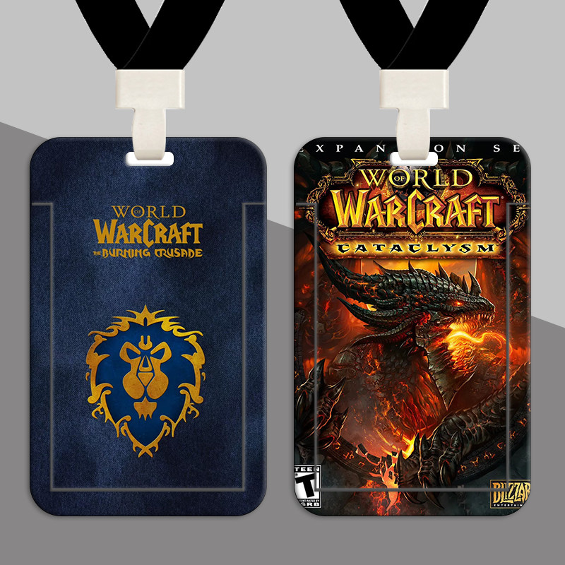 魔兽世界周边学生卡套游戏门禁卡工作证件挂绳胸牌放核酸码保护套