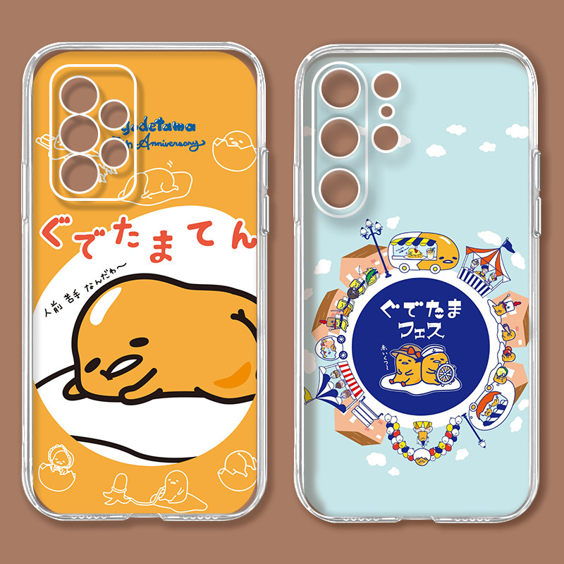 适用三星A71/A80/Note10/S20FE手机壳蛋黄哥S30/M40/A32/A22/A72保护套懒蛋蛋A42硅胶