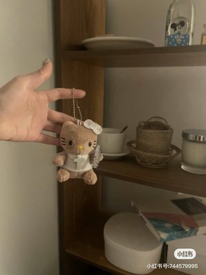 天使宝宝黑皮小挂件hellokitty猫书包公仔包包挂饰玩偶可爱挂件