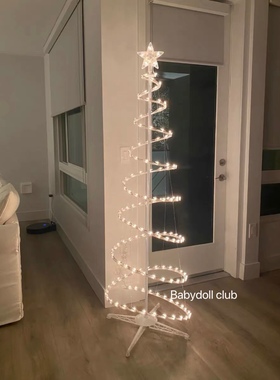 target圣诞树灯DIY组装卧室装饰螺旋式树灯生日氛围灯