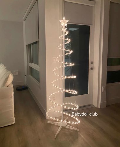 target圣诞树灯DIY组装卧室装饰螺旋式树灯生日氛围灯