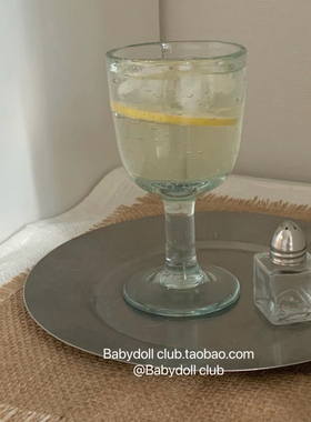 北欧极简风~ 彩色满身气泡玻璃杯手工气泡水杯中古泡泡杯果汁杯