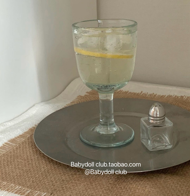 北欧极简风~ 彩色满身气泡玻璃杯手工气泡水杯中古泡泡杯果汁杯