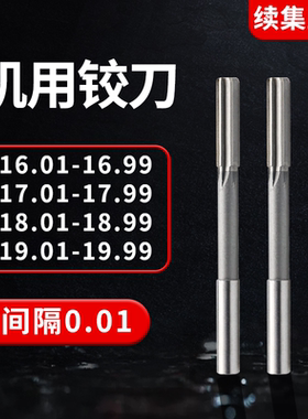 直柄机用铰刀16.01-16.99 17.01-17.99 18.01-18.99 19.01-19.99