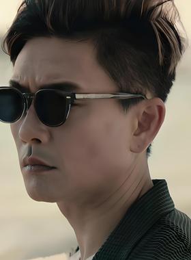 黄宗泽同款太阳镜可配近视度数太阳眼镜男开车两用上翻盖墨镜男款