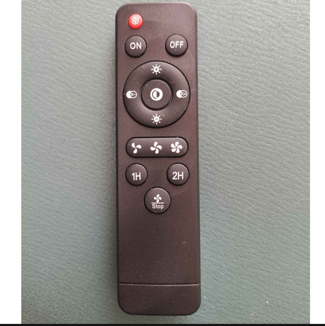 卧室风扇灯配件驱动器灯光电机驱动器一体化黑色遥控器一套