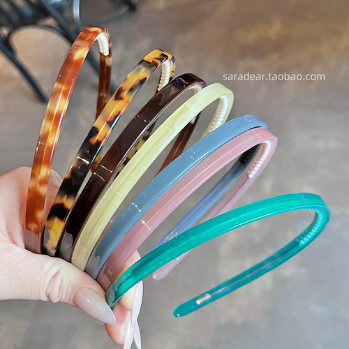 法式百搭带齿带钢丝发箍