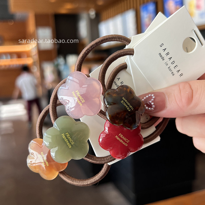 韩国进口france金标彩色小花朵发圈法式百搭马尾丸子头发绳皮筋女,饰品/流行首饰/时尚饰品新,发饰,淘宝优惠券,粉丝福利购,淘宝优惠卷