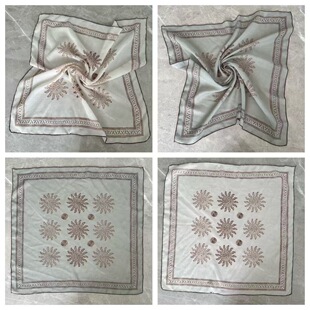 方巾苎麻海洋风夏季 丝巾系脖颈腰头饰发圈海岛度假沙滩海边高级