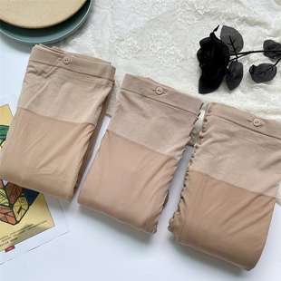 秋冬可拆卸替换双层光腿袜肤色T档纽扣加绒保暖打底连裤 袜肉丝袜