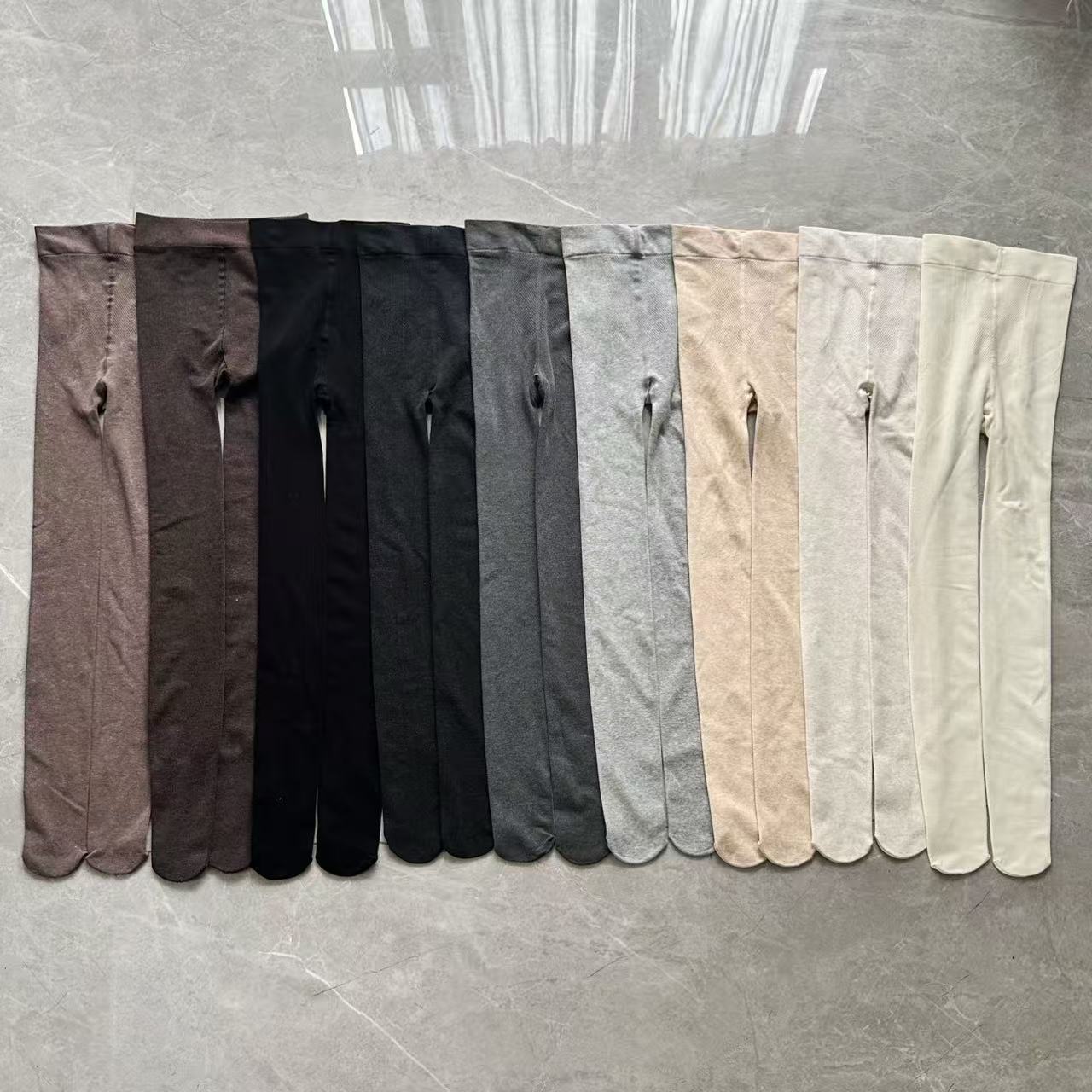 打底裤女秋冬季外穿瘦腿收腹提臀细条连裤袜不掉裆连裤袜直播