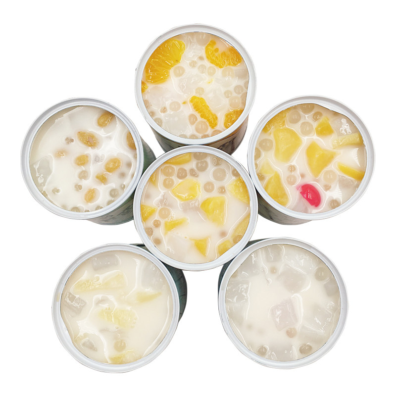 新鲜水果罐头酸奶黄桃西米露312克/罐可混装橘子什锦菠萝椰果葡萄