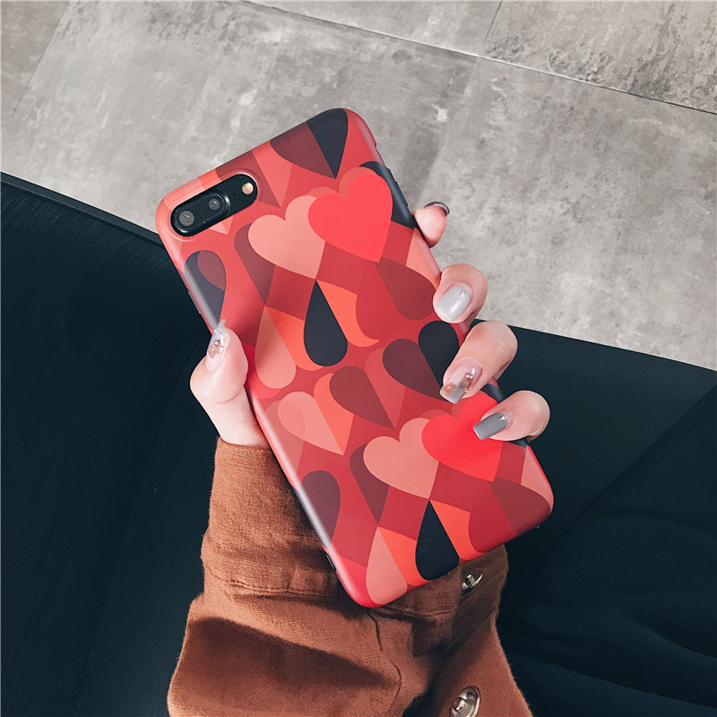 º«¹ú¸´¹ÅºìÉ«°®ÐÄĥɰƻ¹ûxÊÖ»ú¿ÇiPhone8/7plus±£»¤Ì׸¡µñ6s4c46