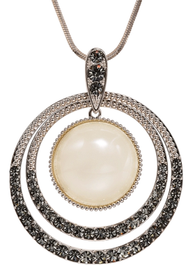 圆圈吊坠长款大气高档百搭毛衣链