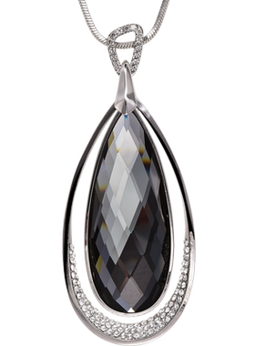 水滴高档韩国长款百搭配饰毛衣链