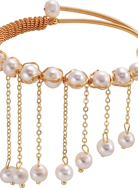 小众轻奢流苏珍珠仙气高级感手环