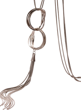 高档长款吊坠韩国毛衣链