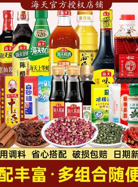 宿舍租房组合调味品海天组合套餐厨房调料海天生抽炒菜组合装调味