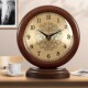 实木座钟客厅2025新款 钟表轻奢高档摆件静音时钟 现代简约桌面台式