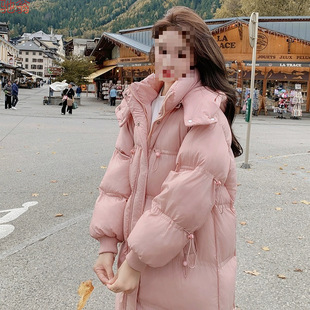 新棉衣 面包服2024宽松冬季 Y9Z加厚过膝棉袄羽绒棉服女中长款 韩版