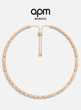 [杨紫同款]APM Monaco玫瑰金可调节项链生简约饰品手饰情人节礼物