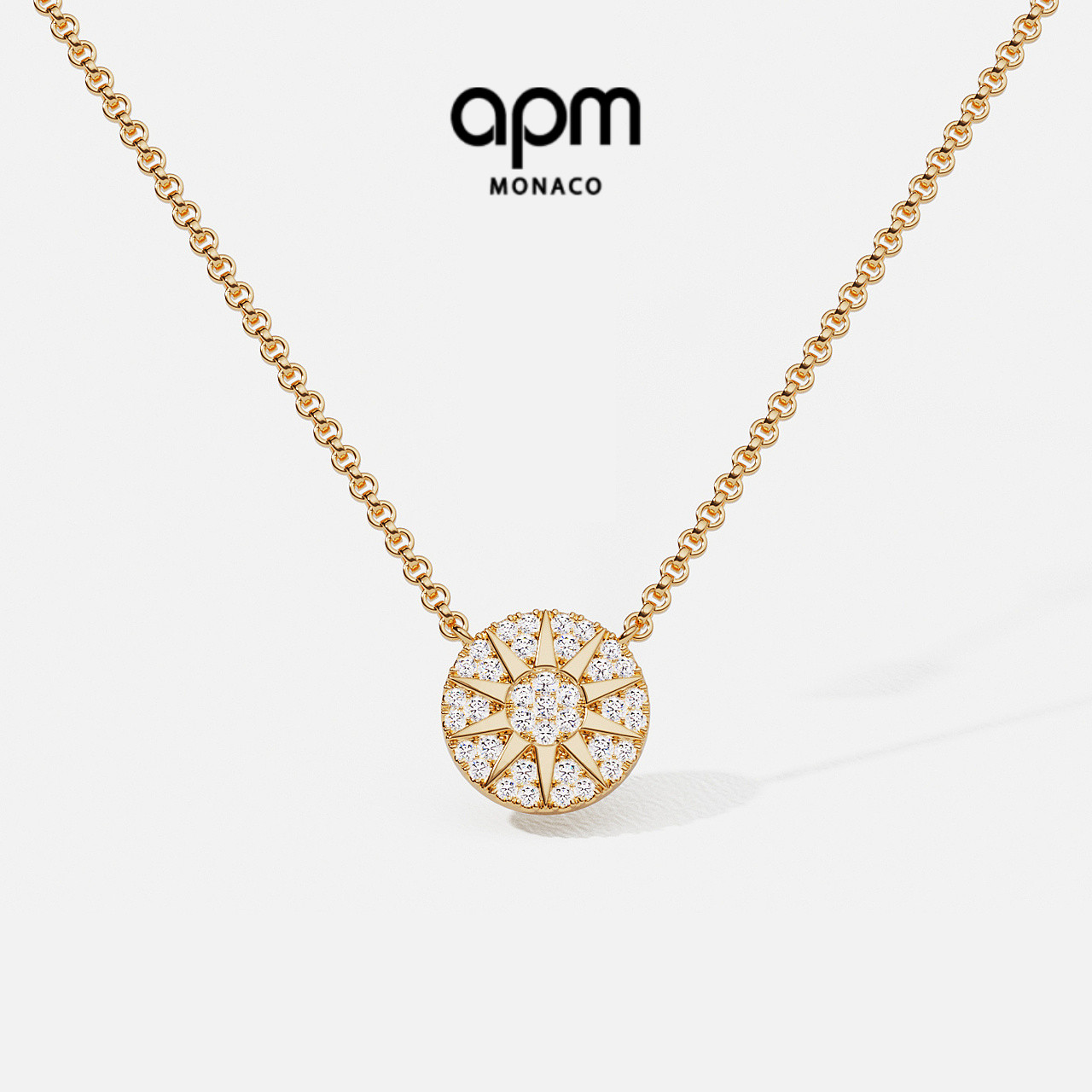 APMSoleil项链高级时尚金色