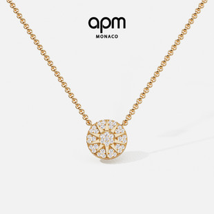 APM Soleil项链高级轻奢金色首饰锁骨颈链送女生新年礼物 Monaco