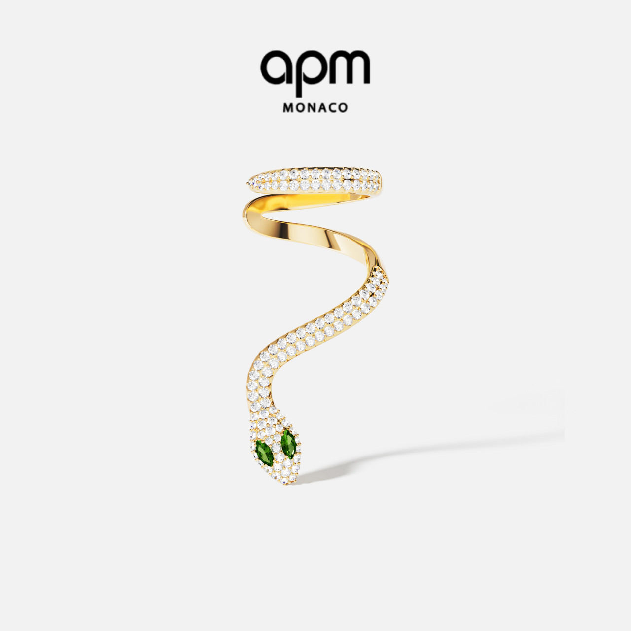 APM单只灵蛇耳骨夹个性设计感