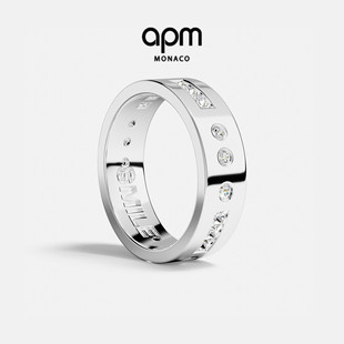 [周翊然同款]APM SMILE摩斯密码戒指男女生银白色戒指情人节礼物