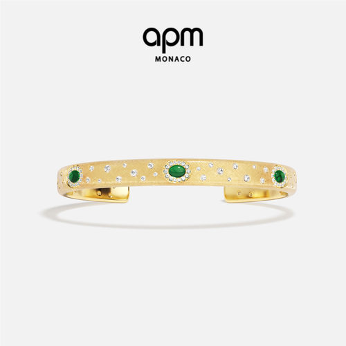 【新品测评专享】APM Monaco金色绿宝石手镯（非指定达人勿拍）