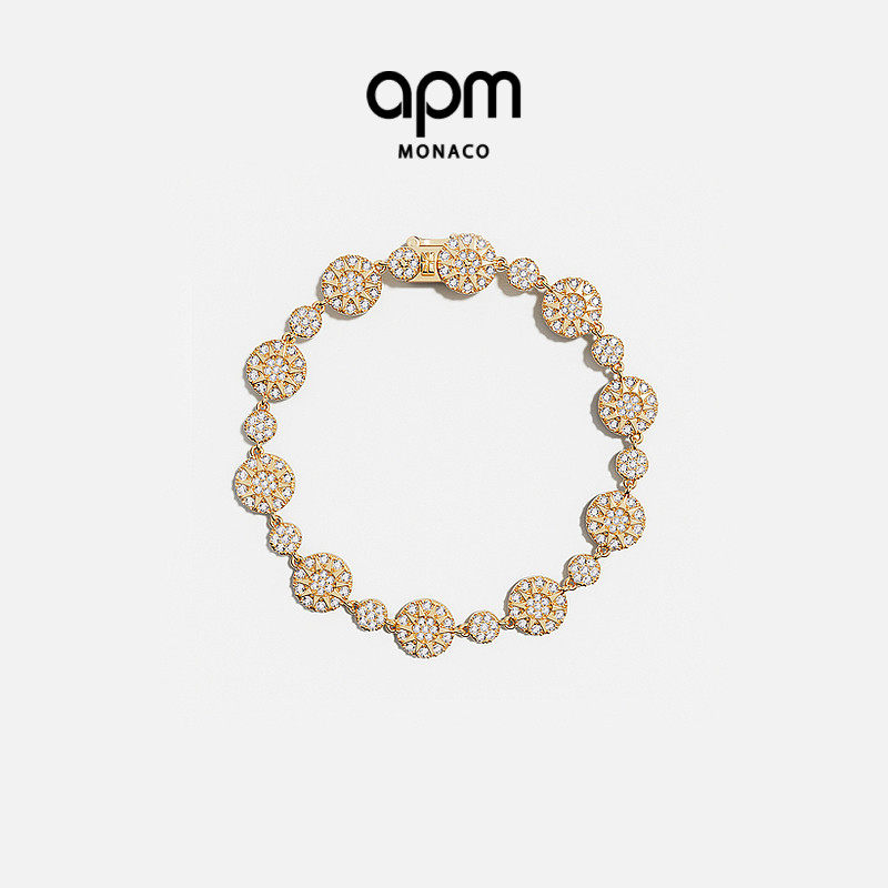 APM Monaco Soleil手链太阳相连饰品手饰经典神节新