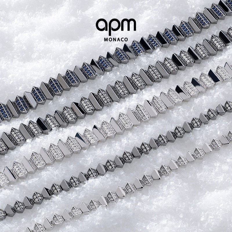 [杨紫同款]APM Monaco深灰色Up and Down手链