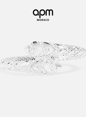 [杨紫同款]APM Monaco银白色密镶Kaa环绕式手镯手饰设计新年礼物