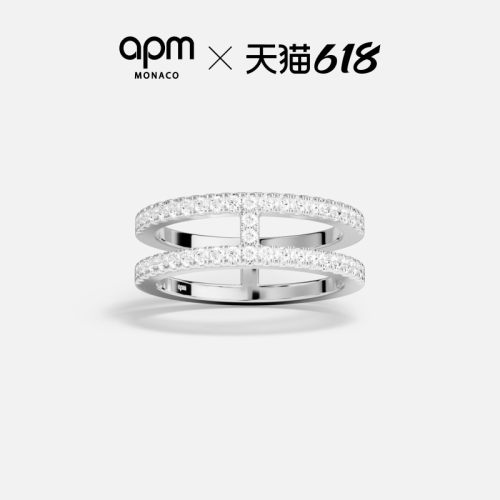 APM双层戒指几何简约时尚