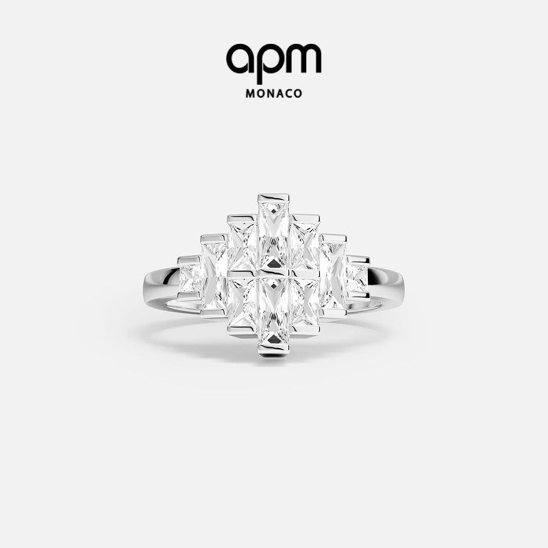 Art Deco��ָ 48 [������Ʒ]APM Monaco Art Deco��ָŮ����ɫ���η��θ�����Ƹ� 1100Ԫ