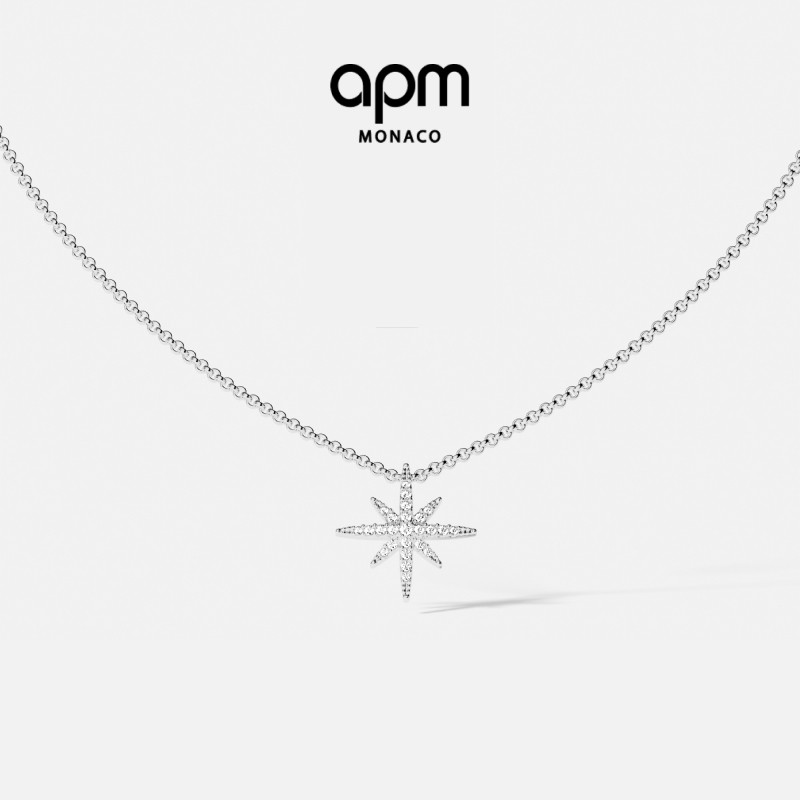 APM六芒星项链新款925银