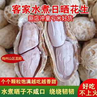 东石花生客家水煮花生天然日晒干蒜香味五香农家盐咸干零食坚果