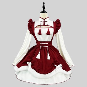 二次元女仆装cos可爱女佣女装大佬lolita连衣裙洛丽塔cosplay服装