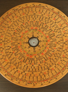 九寸专业圆形桃木罗盘万安镇中式