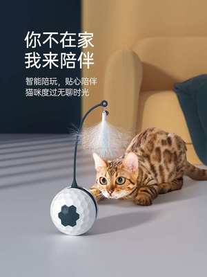 MPETS猫玩具电动逗猫棒自嗨解闷神器自动逗猫器智能小猫咪玩具球