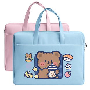 卡通文件包 补习袋小学生手提拎书资料试卷书本儿童补课包 文件袋