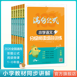 全易通小学语文阅读理解专项训练书满分公式分级阅读组合训练100篇2026新一二三四五六年级人教版小学生语文同步课外阅读习题星火