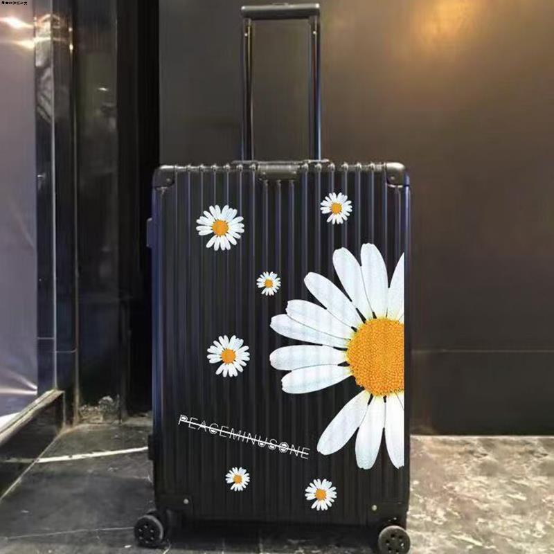 权志龙同款GD小雏菊贴纸行李箱防水不留胶大号旅行箱装饰贴纸潮牌