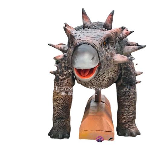 千斤锤甲龙仿真模型恐龙主题乐园美陈模型摆件文旅项目游乐产品
