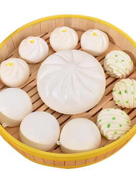 仿真包子馒头蒸笼食物玩具