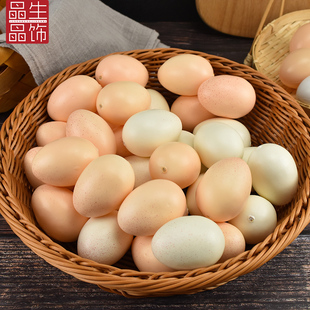 假鸡蛋仿真鸡蛋模型实心塑料假蛋鸭蛋木质鸡蛋幼儿园食物绘画玩具