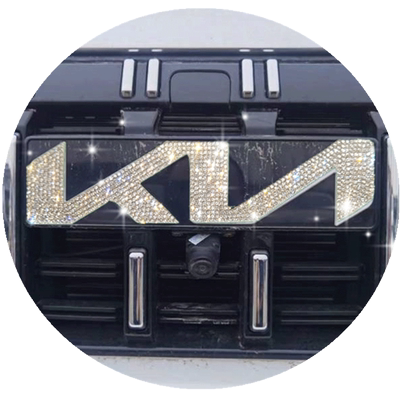 镶钻新起亚K5车贴钻石